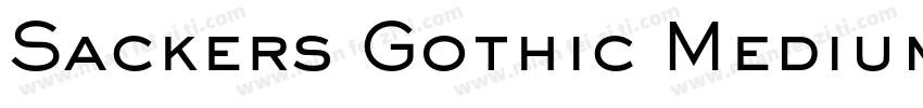 Sackers Gothic Medium字体转换